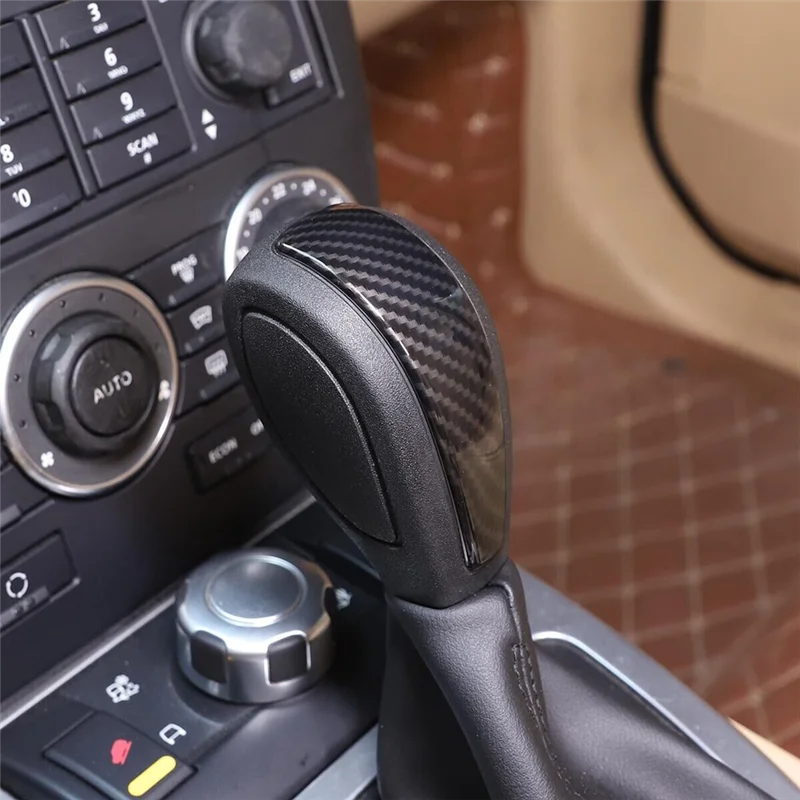 غطاء الرأس بمقبض تغيير التروس من ألياف الكربون ، ملصقات زخرفية ، إكسسوارات لاند روفر فريلاندر 2 من إنتاج من ألياف الكربون