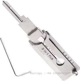 Lishi 2 in 1 TE2 S123 KW1 KW5 SC1 SC4 SS001 SS002 R52 M1/ MS2 Locksmith Tools for Home Door Civil Locks