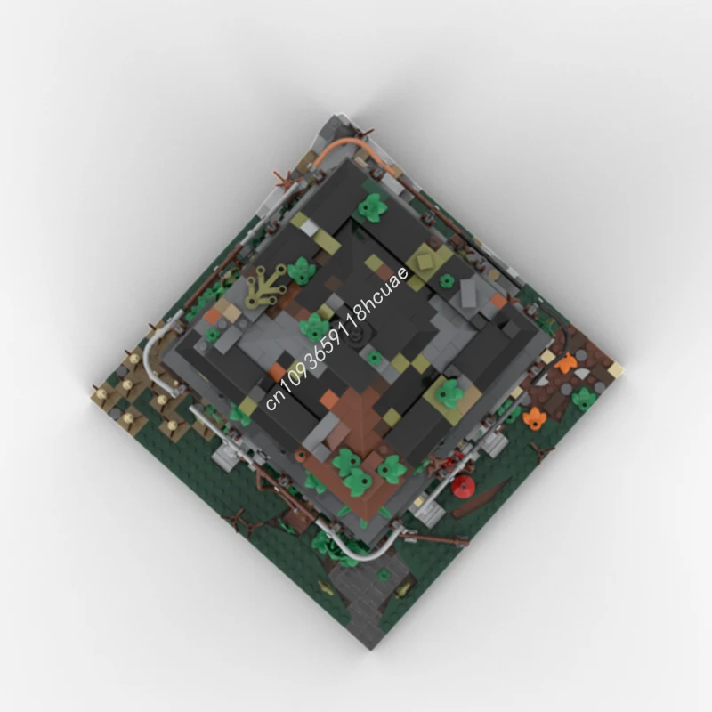 2158 stücke MOC Verlassene Wachturm Halloween Modell Bausteine Geburtstag Bildung Architektur Spielzeug Ziegel Weihnachten geschenke