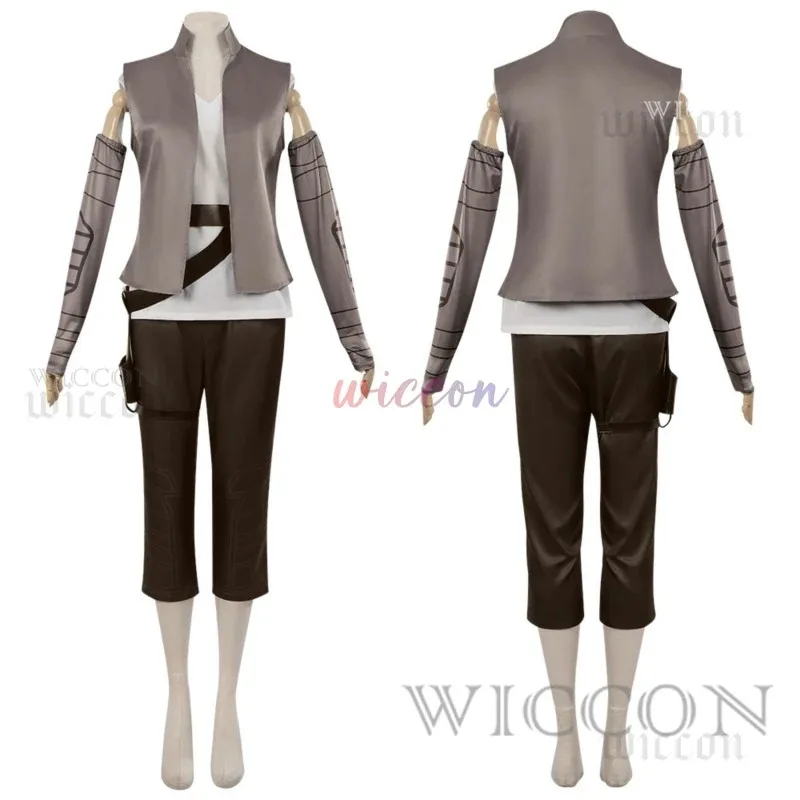 

Костюм для косплея из фильма Рей для женщин, девочек, мужчин, взрослых, аниме, с поясом и рукавами, полный комплект, наряд на Хэллоуин; 4.f'7;j,3'