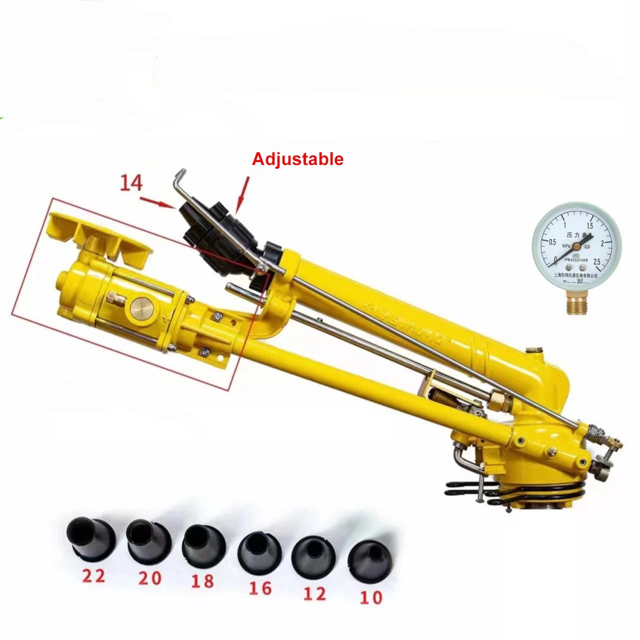 New H45 Metal Rain Gun Sprinkler Big Rain Spray Nozzle for Farmland Agricultural Irrigation