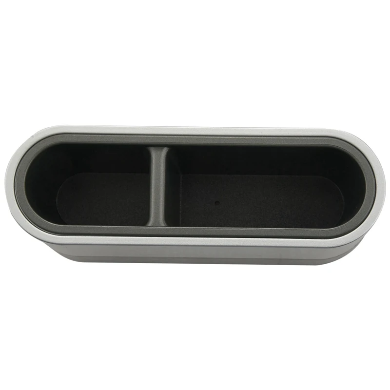 AT41 2X Pen Holder Tools Name Card Container With Digital Alarm Clock Timer Calendar Temperature Thermometer