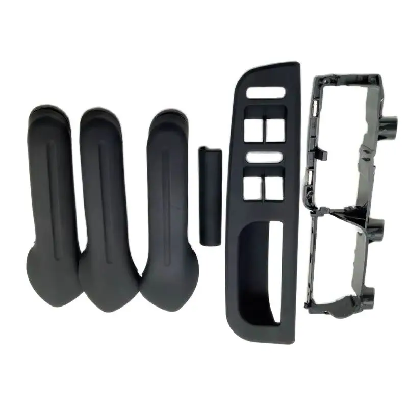 

Подходит для Volkswagen Jetta Bora Golf, комплект черных внутренних дверных ручек из 9 предметов, включая ручку внутреннего подлокотника и основание с 4 внутренними d