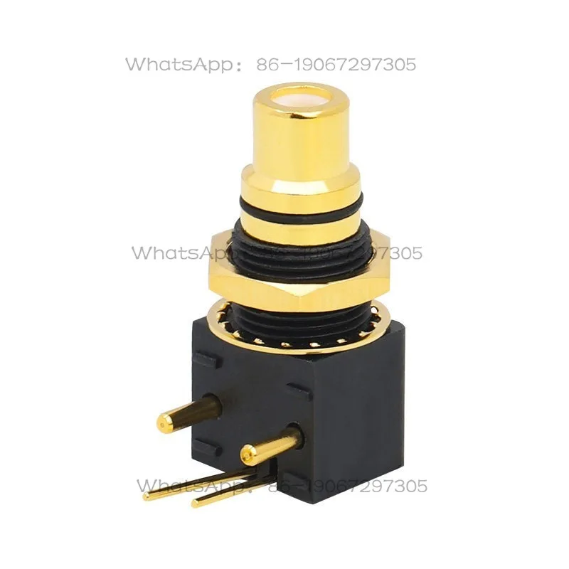 Gold-plated RCA Socket, Turntable, DAC Decoder, Digital Coaxial Input/output PCB, 90-degree Soldered Board Socket
