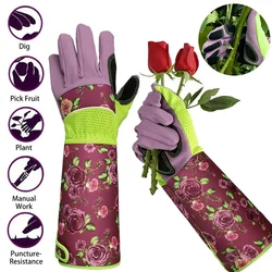 Guantes largos a prueba de espinas para jardinería, herramienta de poda para plantación de jardín, guante Protector de manos para jardín, recorte impermeable