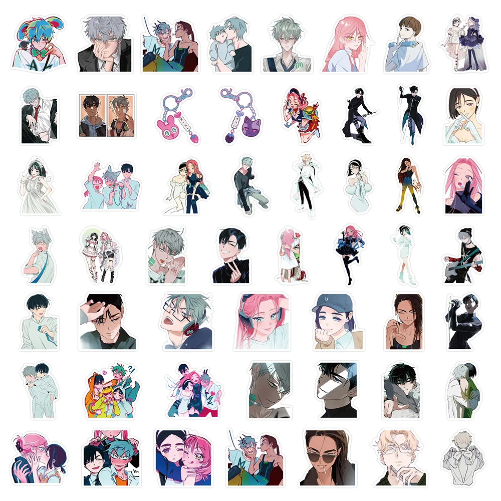 50 ชิ้นอะนิเมะเอเลี่ยนสติ๊กเกอร์เวทีอิวาน DIY สติกเกอร์สมุดภาพโทรศัพท์สเก็ตบอร์ดสติ๊กเกอร์กันน้ำ