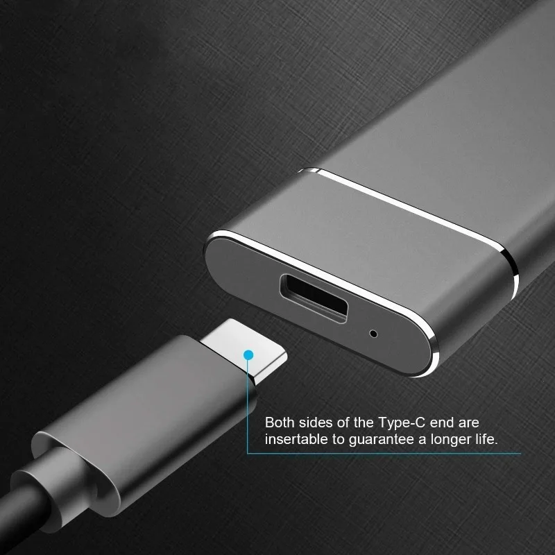 Slim High Speed External SSD 1TB for Phone & Computer Storage