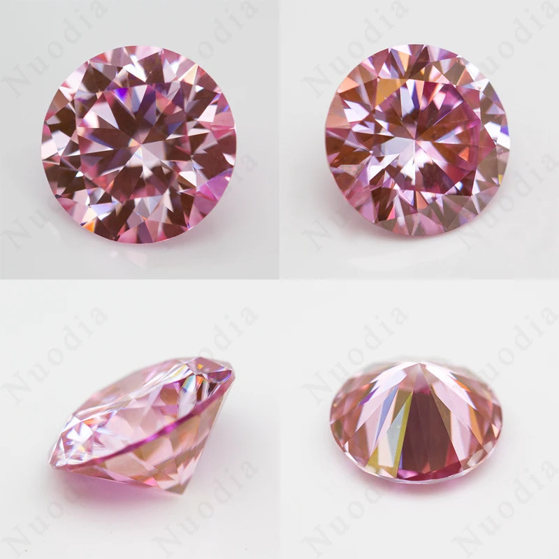 Moissanite Loose Stone Sakura Pink Round Pear Emerald Radiant Oval Princess Heart Marquise Cushion Assche Cut for Jewelry Making