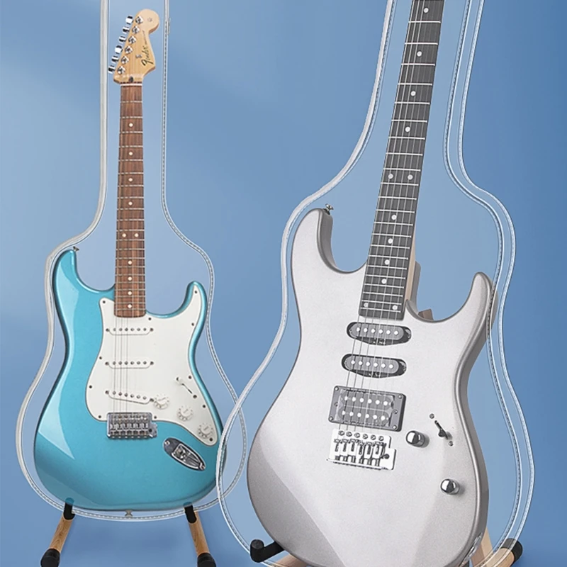

Electric Guitar Dust Cover Clear Guitar Shell Case Guitar Dust Cover Washable Dust Protector Guitar Dust Bag