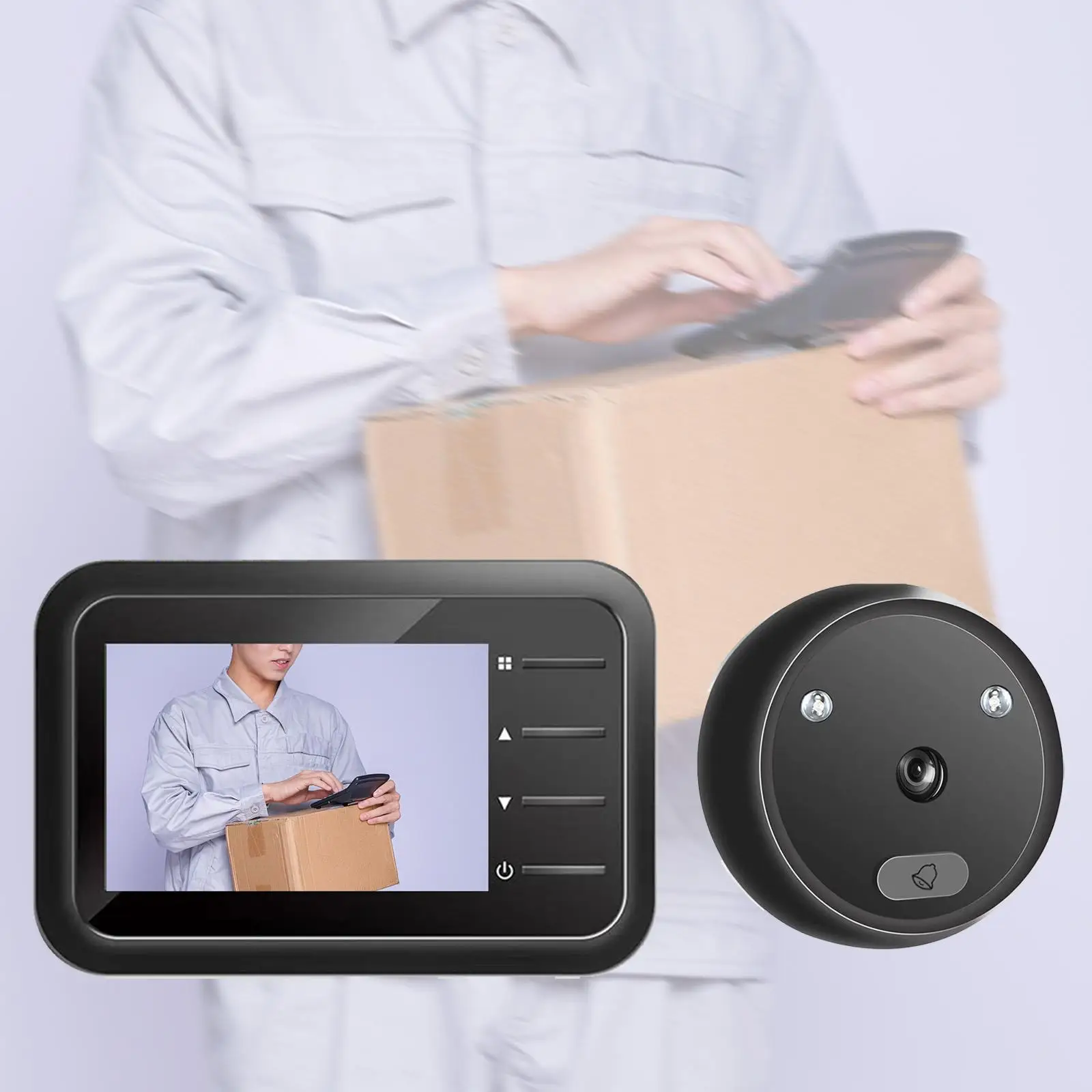 Video Doorbell Automatic Photo Taking 3 Polyphonic Ringtones High Performance Electronic Doorbell Camera for Family Office Villa