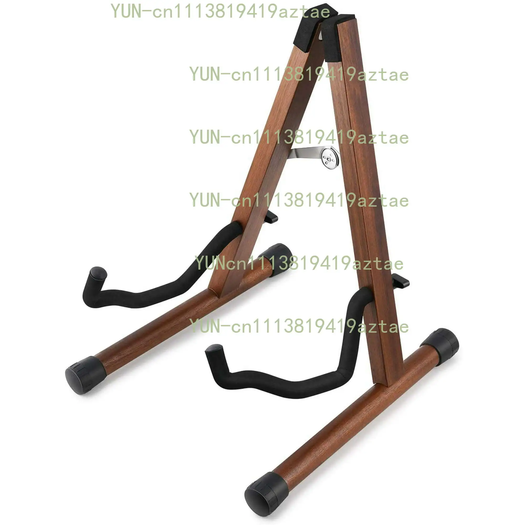 Wood Guitar Stand, Acoustic Electric Guitar Floor Stand, A Frame Folding Guitar Holder Adjustable for Bass, Cello, Mandolin, Ban