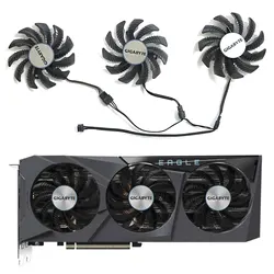 3 fan yepyeni 78MM 4PIN Gigabyte 08010s12hh rtxgigabyte Gigabyte GeForce RTX 3060 3070 için GPU fan oyun RTX 3060Ti 3070Ti Ti kartal