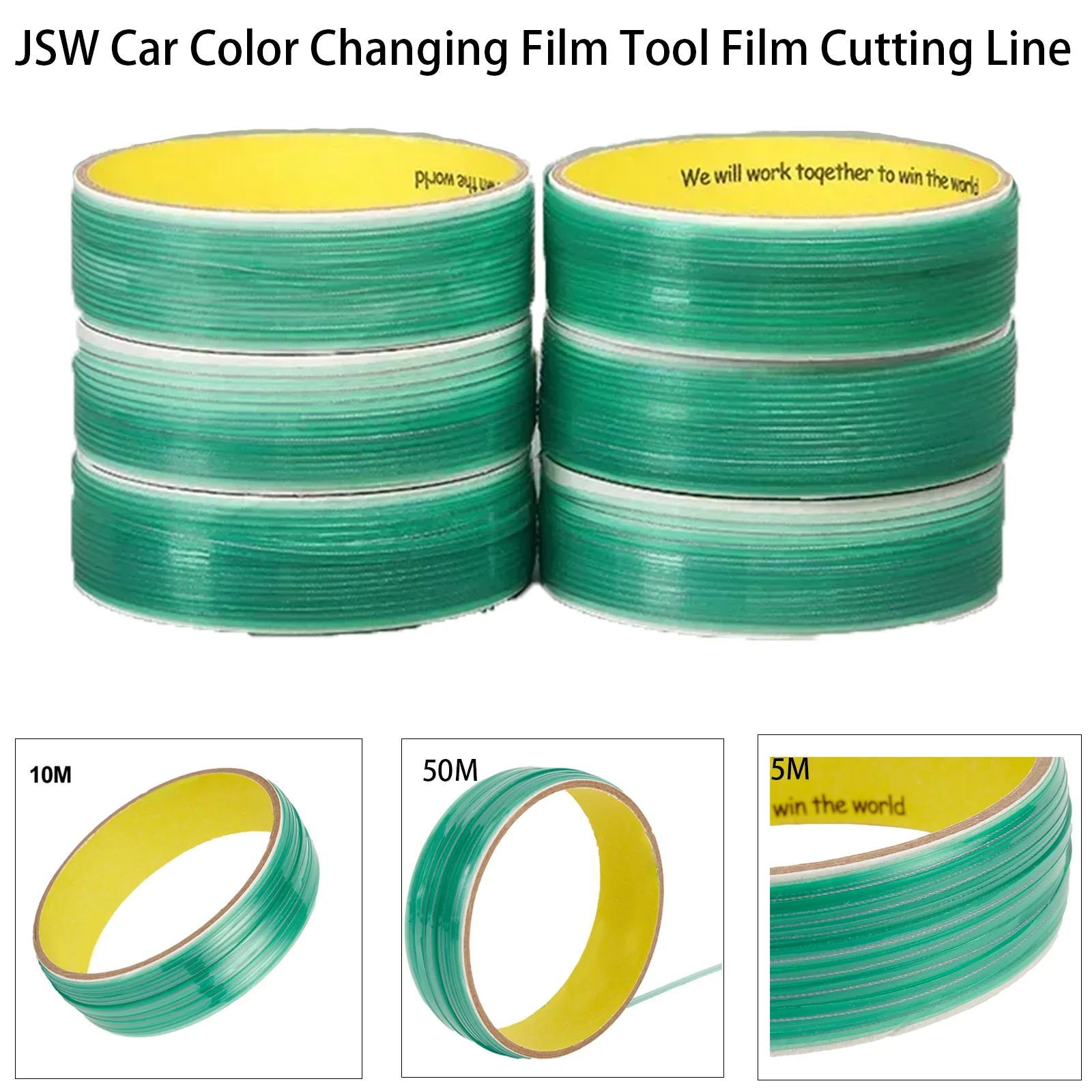 5/10/50M Car Wrap Knifeless Tape Design Line Car Stickers Wrapping Film Cutting Tape Auto Color Change Film Tools