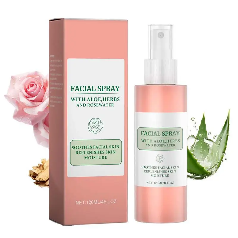 

120ml Rose Face Moisturizing Spray Facial Skin Relieves Redness Skin Care Spray Rejuvenating Improve Dryness Roughness Skin care