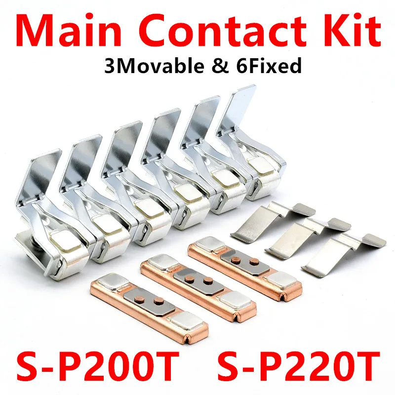 Main Contactor Kit For Contactor S-P220T S-P200T Contactor Replacement Kits Accessories Spare Parts Moving And Fixed Contacts