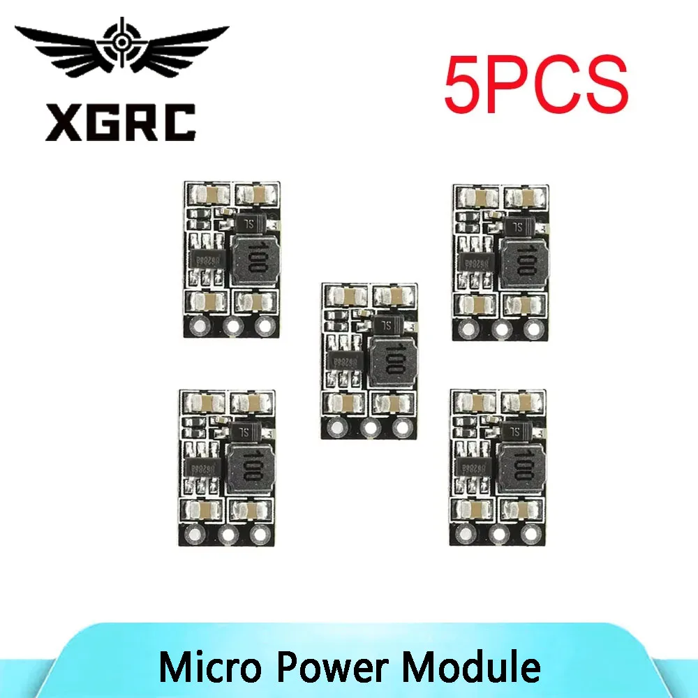5개 신형 DC-DC 3.7V에서 5V로 승압 전압 조절기 마이크로 파워 모듈 1S 브러시드 FPV 타이니후프 드론 DIY 부품용