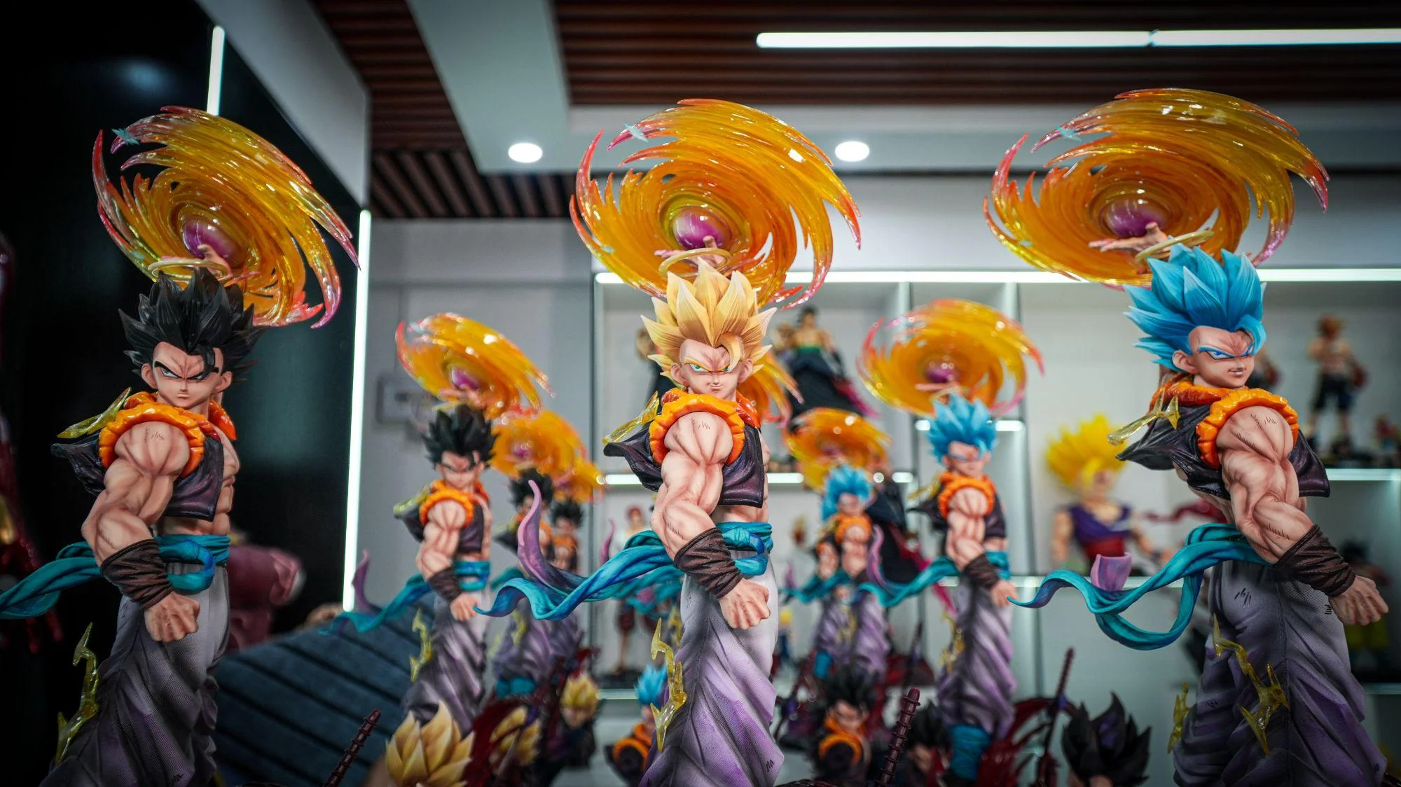 

Коллекционная фигурка JT Studio Clouds Rising Gogeta Dragon Ball Z Infinite SSJ3, 47 см, сменная голова, подвижная, из ПВХ, для взрослых коллекционеров