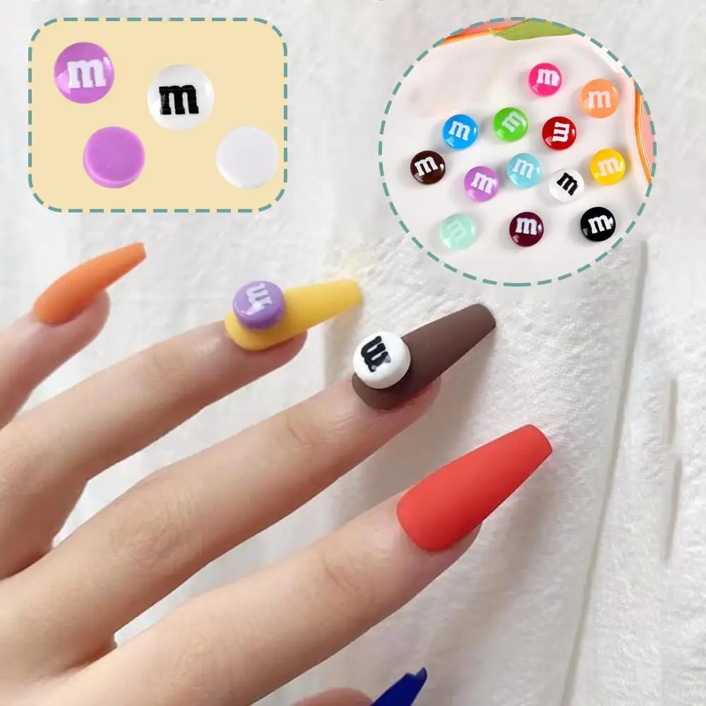 20 قطعة حلوى الراتنج الشوكولاته الخرز م الفاصوليا كابوشون مسطح زين التماثيل حلية صنع المجوهرات اكسسوارات الشعر