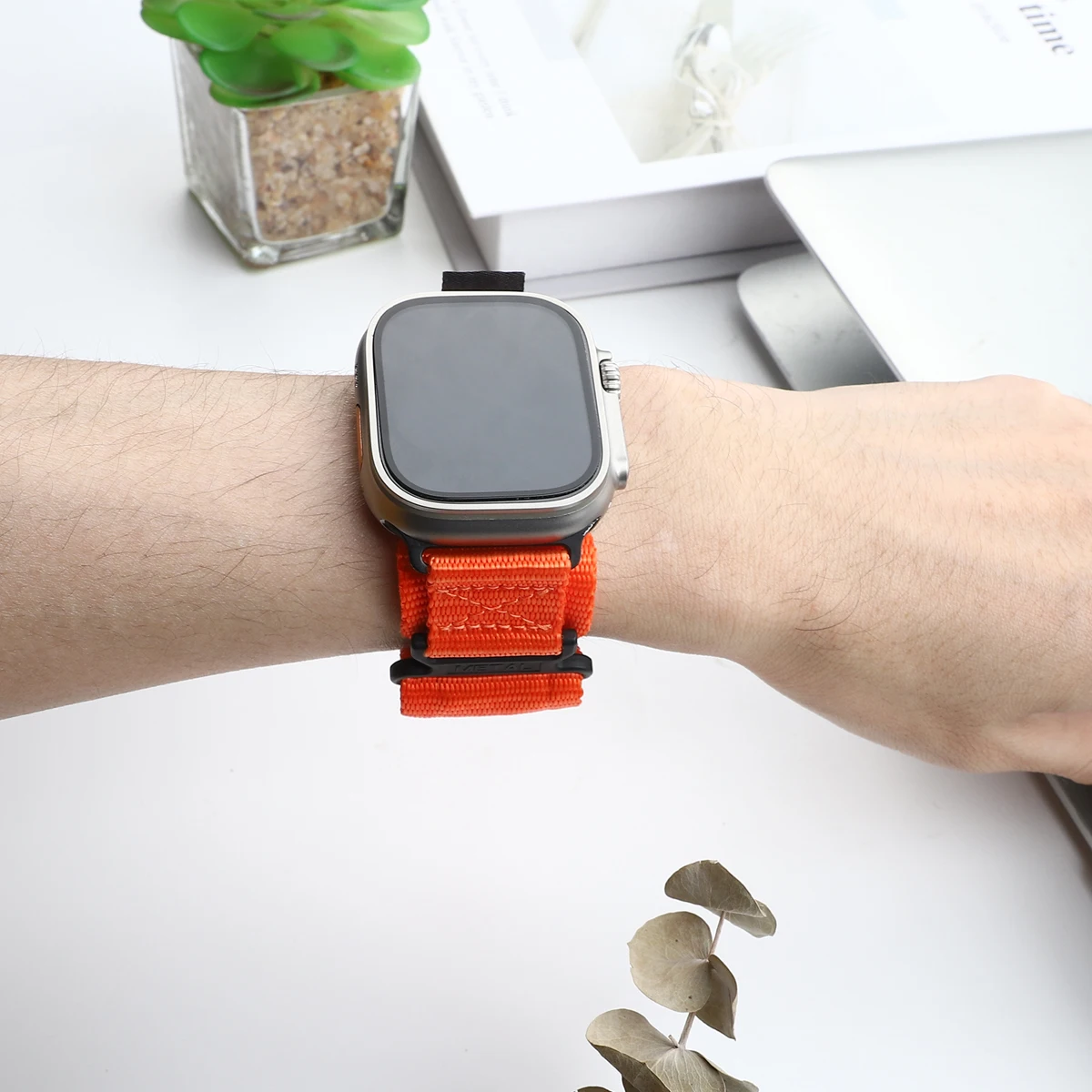 Tactical Nylon Strap for Apple Watch Ultra 2 Band 49mm 44mm 41mm 45mm 40mm 42mm Sports Bracelet for Iwatch Series 9 8 7 6 SE 5 4