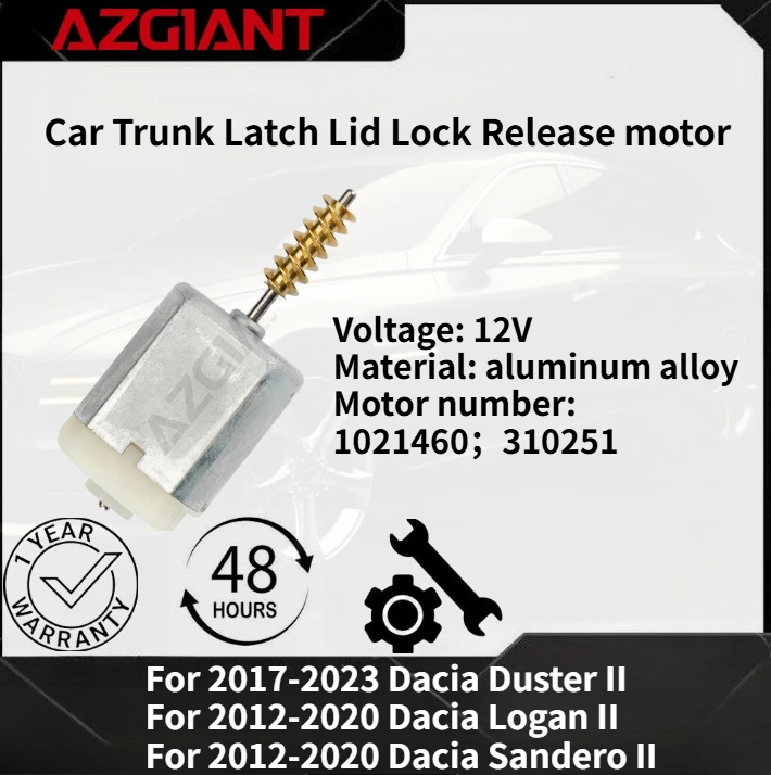 

For 2017-2023 Dacia Duster II/Logan II 2012-2020 Car Trunk Latch Lid Lock Release motor Brand New high-quality replacement parts