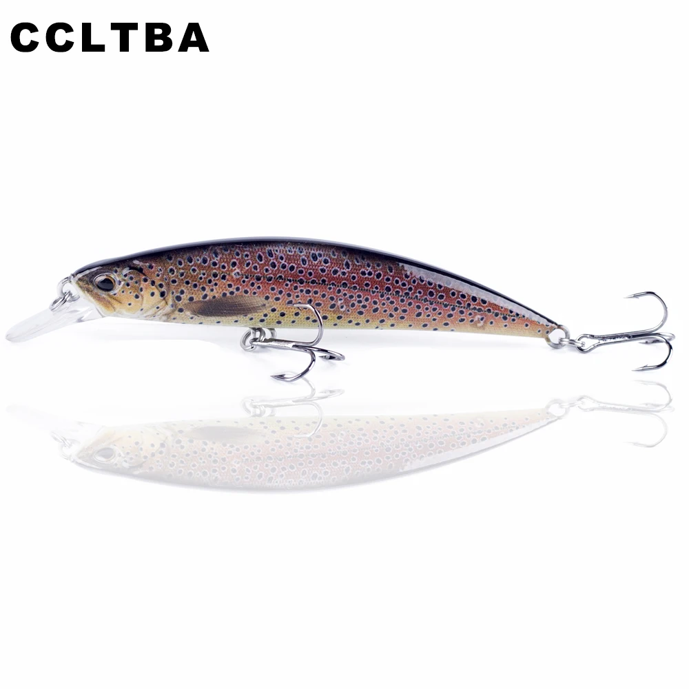 CCLTBA Hard Minnow Baits 11cm 15.5g Sinnking Wobblers Plastic Fishing Lures Crankbait Artificial Fresh Water Lure Fishing Tackle