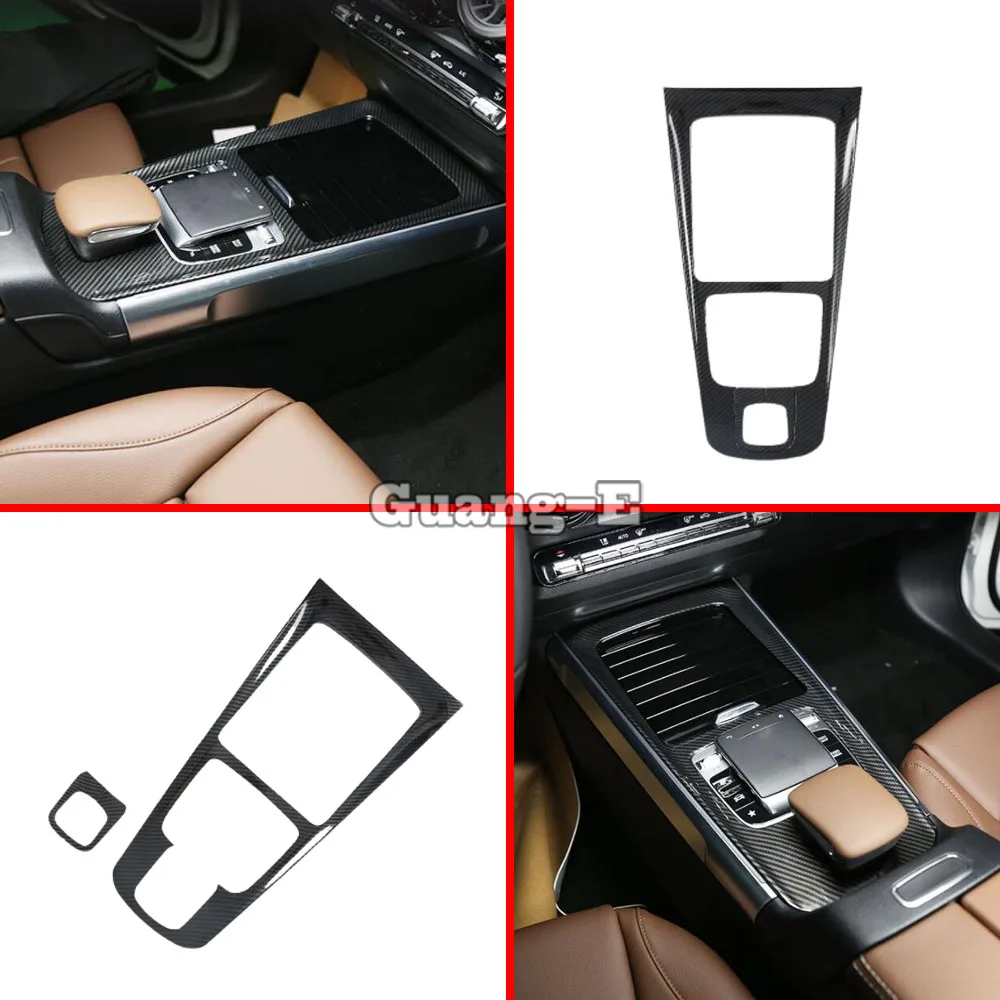 

For Mercedes Benz GLA 2020 2021 2022 2023 Car Sticker Cover Inside Inner Middle Shift Stall Paddle Cup Switch Frame Trim Armrest