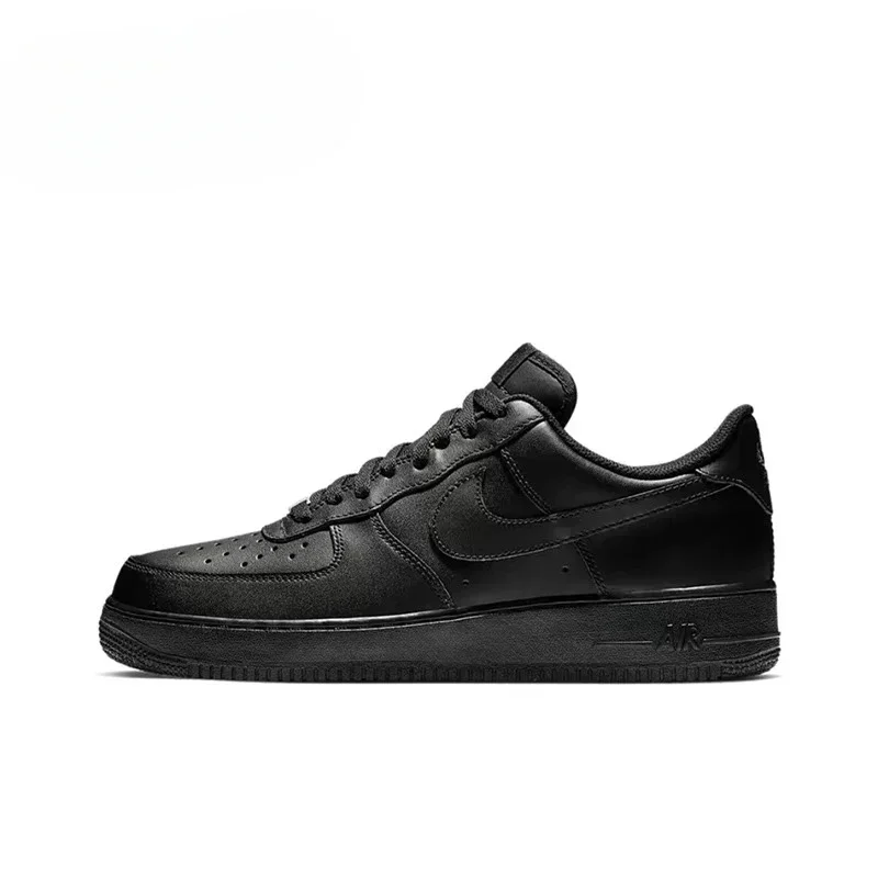 Nike Air Force 1 Low Low Top Triple Black Skateboarding Shoes for Men AF1 Outdoor Sports Sneakers CW2288-001