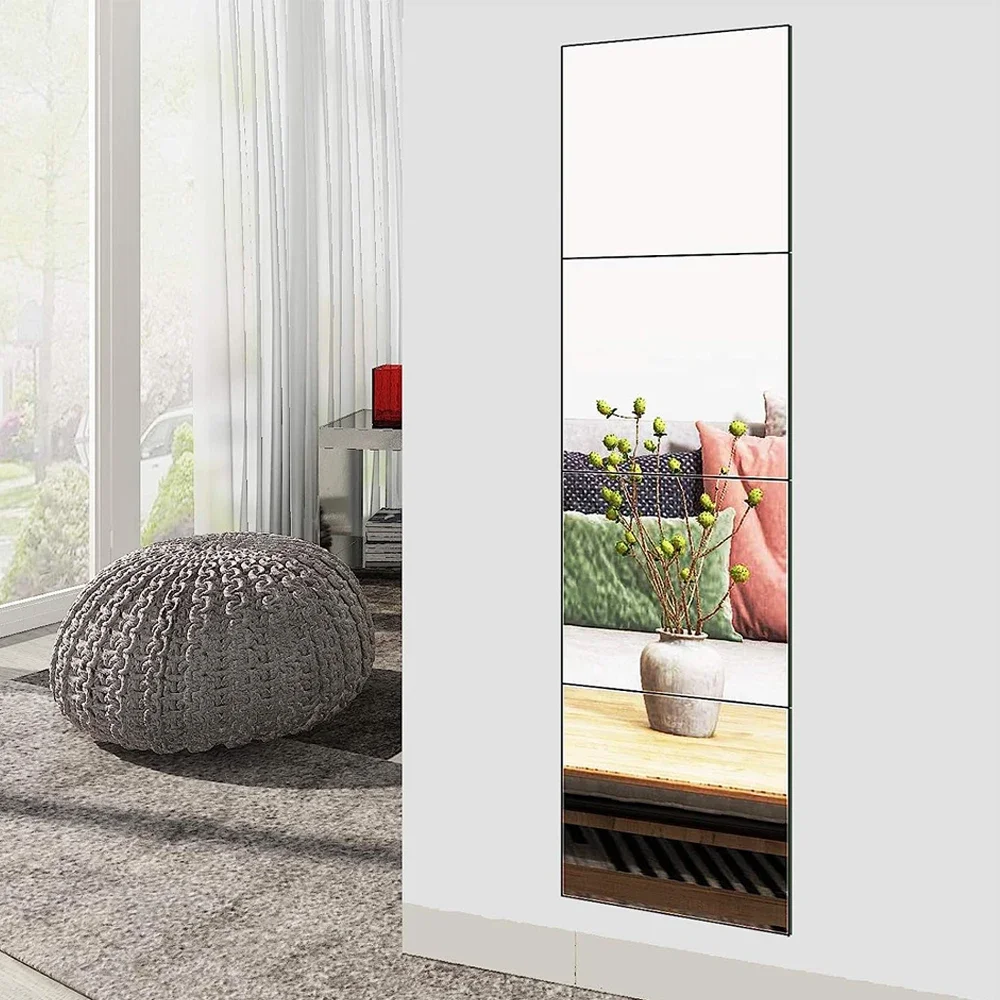 ملصقات حائط مرآة أكريليك 2 مم غير قابلة للكسر من الأكريليك بطول كامل لباب الأطفال وغرفة المعيشة #2