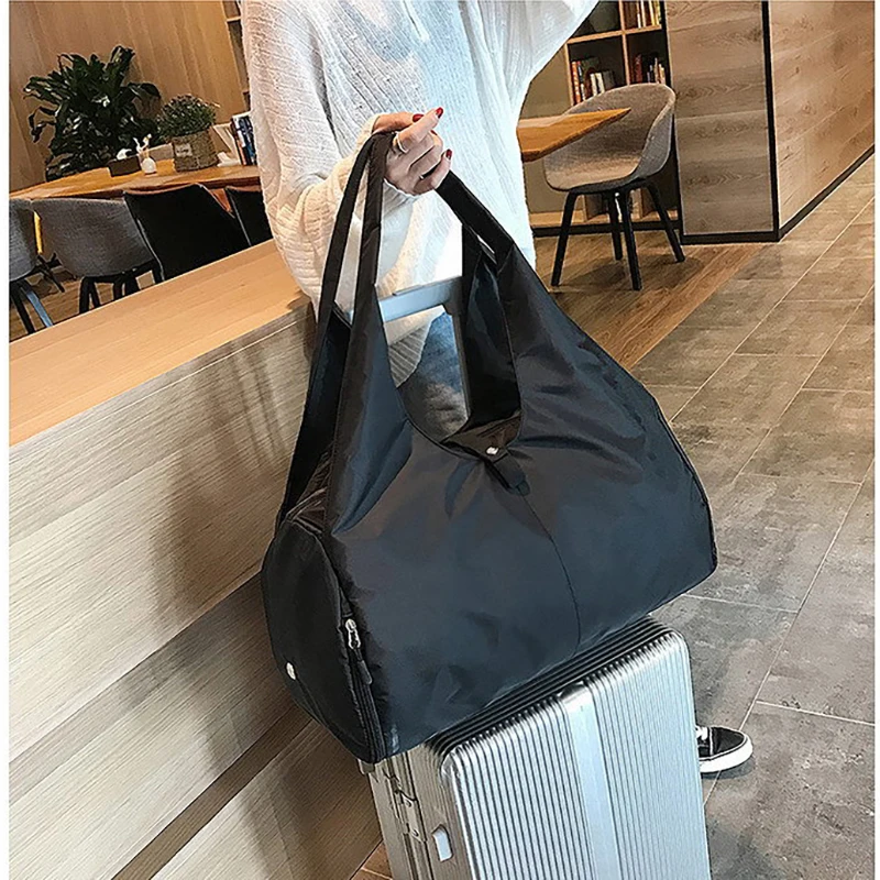 Women'S Yoga Gym Bag Tote Fitness Walise Travel Luggage Handbag Beach Swimming Weekend Shoe Pocket Outdoor Sports Shoulder Bag