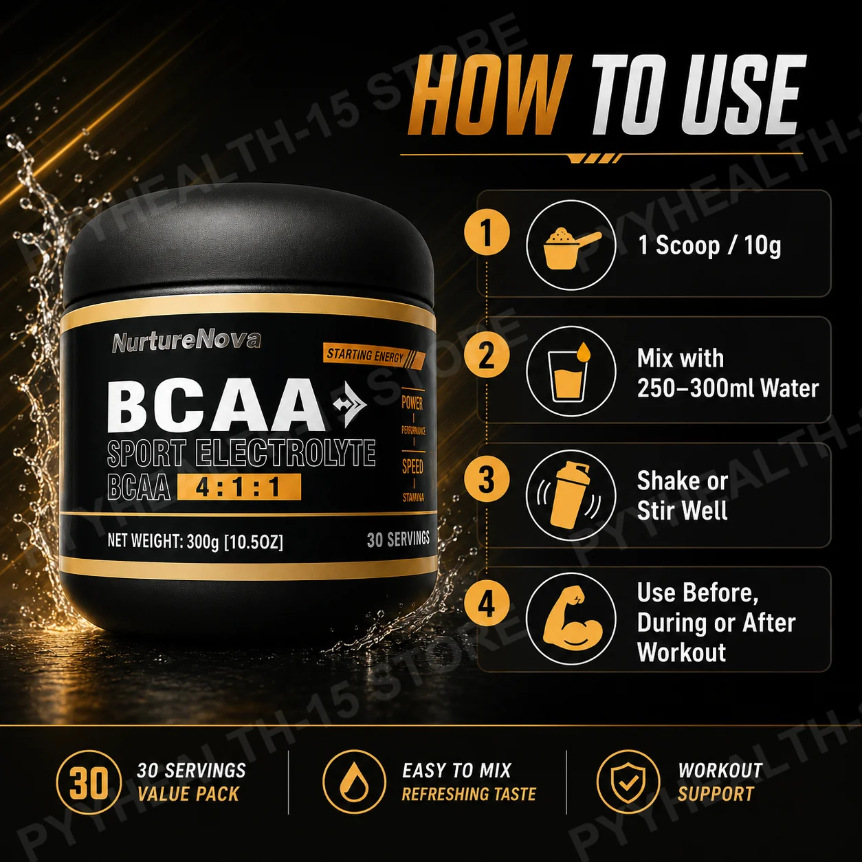 NurtureNova BCAA 4:1:1 Amino A - Bcaa Amino Acid Drink ulasan dan harga