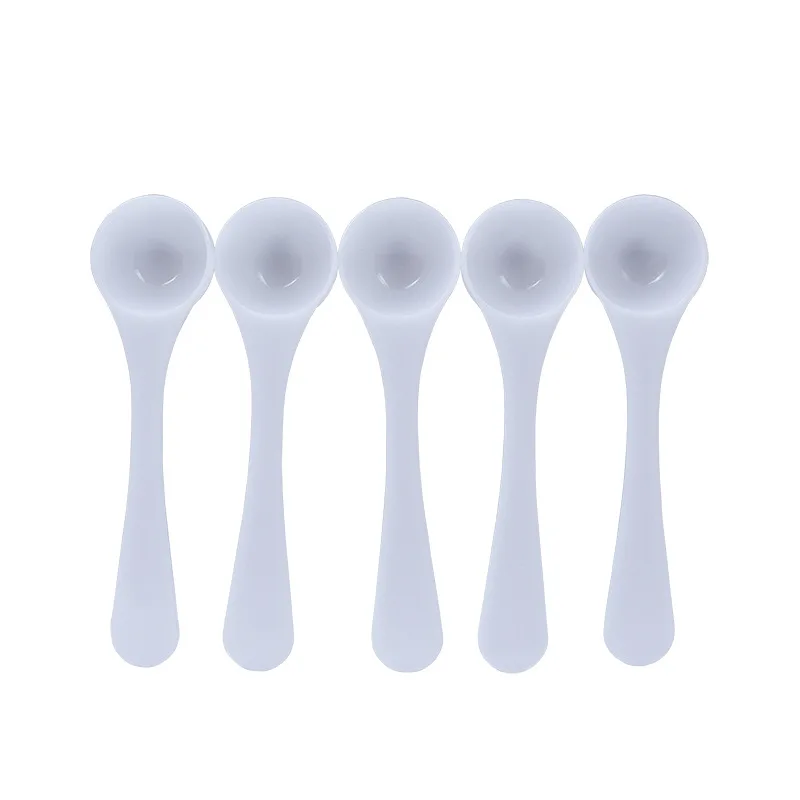 300Pcs 2g 4ml Plastic Measuring Spoon Long Handle Food Grade Reusable Spoons Milk Powder Spoon Kitchen Scoop H77049