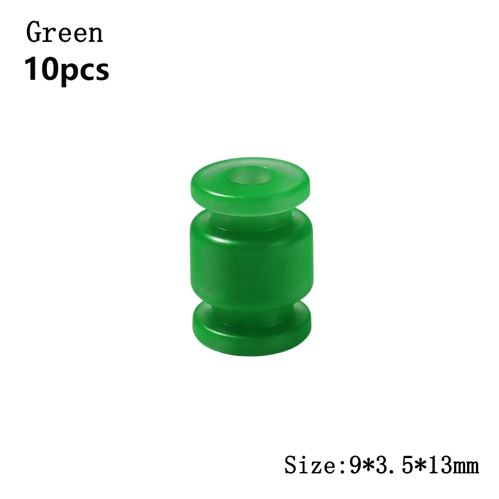 10pcs 13x9x3.5mm Rubber Damper Balls Anti Vibration 4 Colors Silicone Soft Mount Shock Absorption Balls