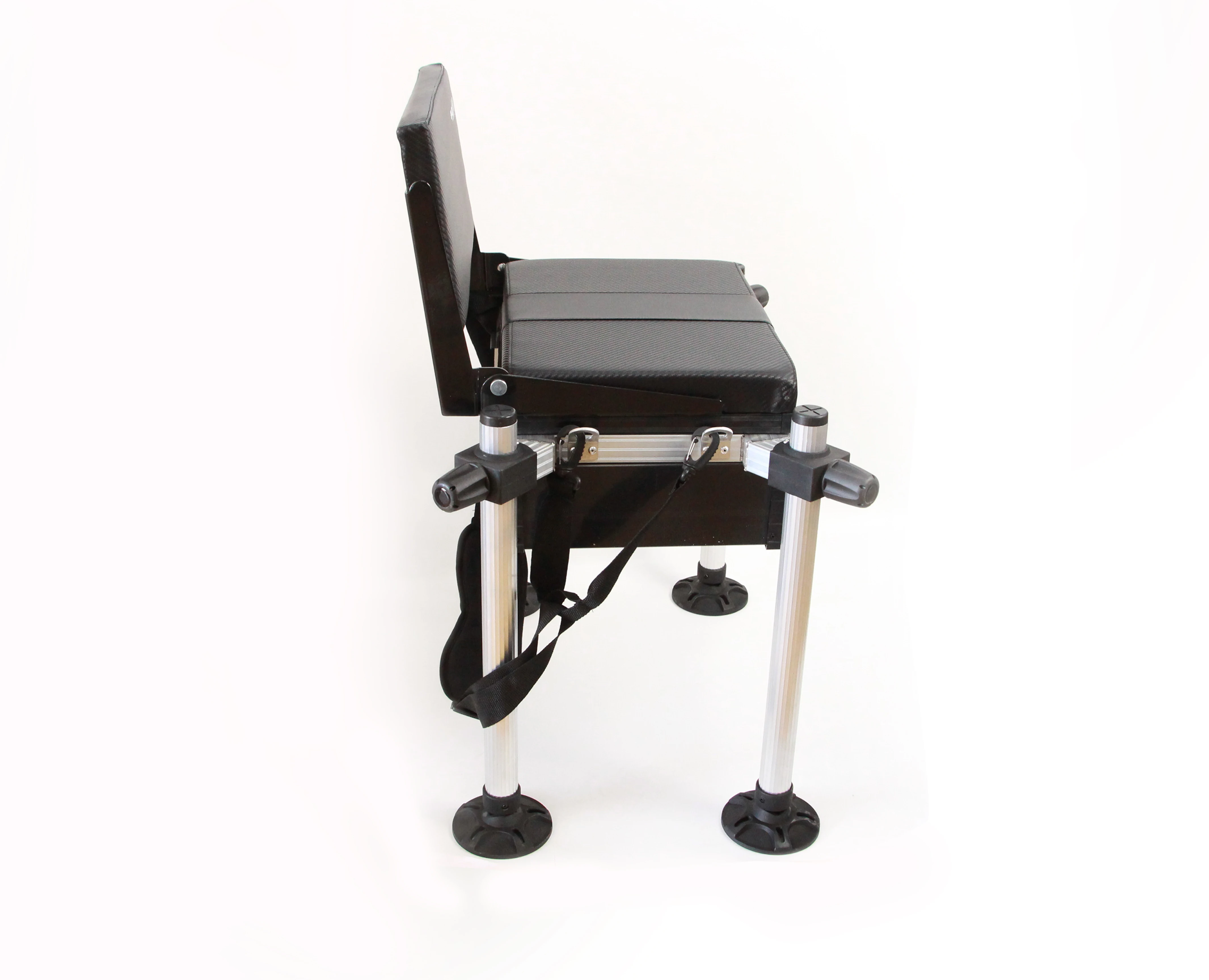 Fishing Tackle Box Folding Portable Adjustable Height Fishing Bait Seat Toolbox