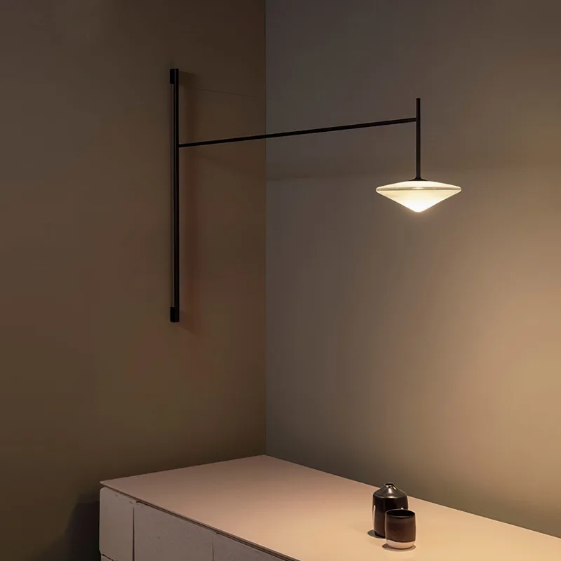 

TEMPO WALL Wall Light Designer long wall light Industrial Swing Arm Lamp Iron Art Glass Wall Mounted Bedside hallway decor light