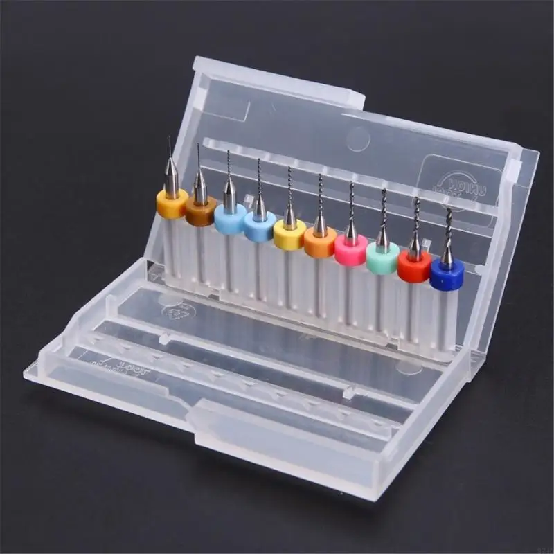 

Набор из 10 маленьких сверл по металлу для высокоточного сверления печатных плат, обеспечивающих превосходную износостойкость и