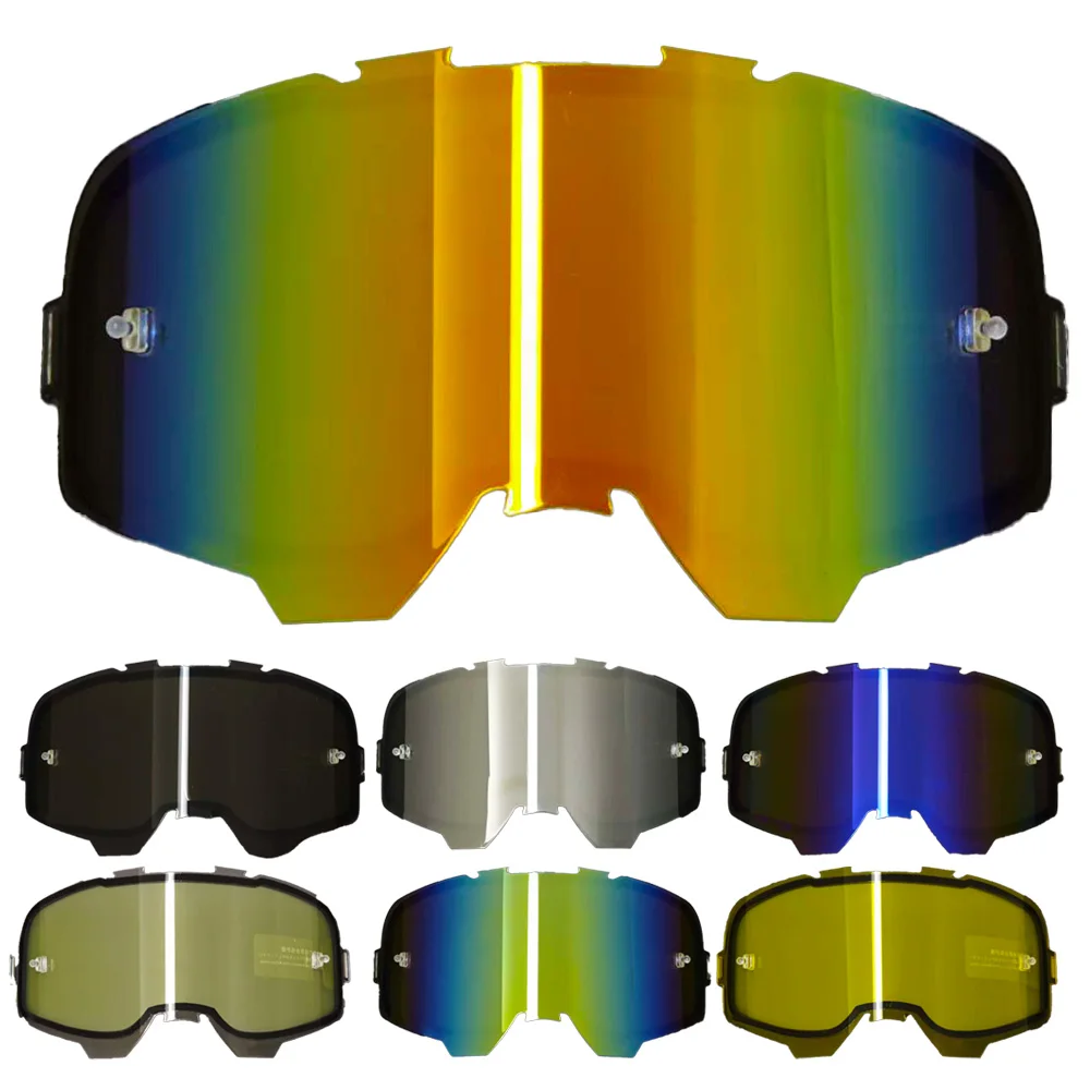 6.5 MX Motocross Goggle Lens Double Layers Anti‑Fog, Clear Smoke Mercury Blue Pink Yellow Night Colors Optional Parts