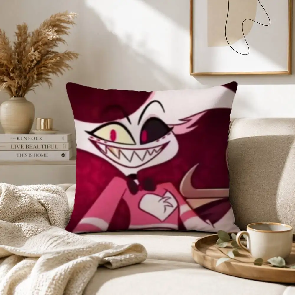A-Angel D-DustS H-Hazbin H-Hotel Pillow Case Cushion Cover Throw Pillow Case For Car Sofa