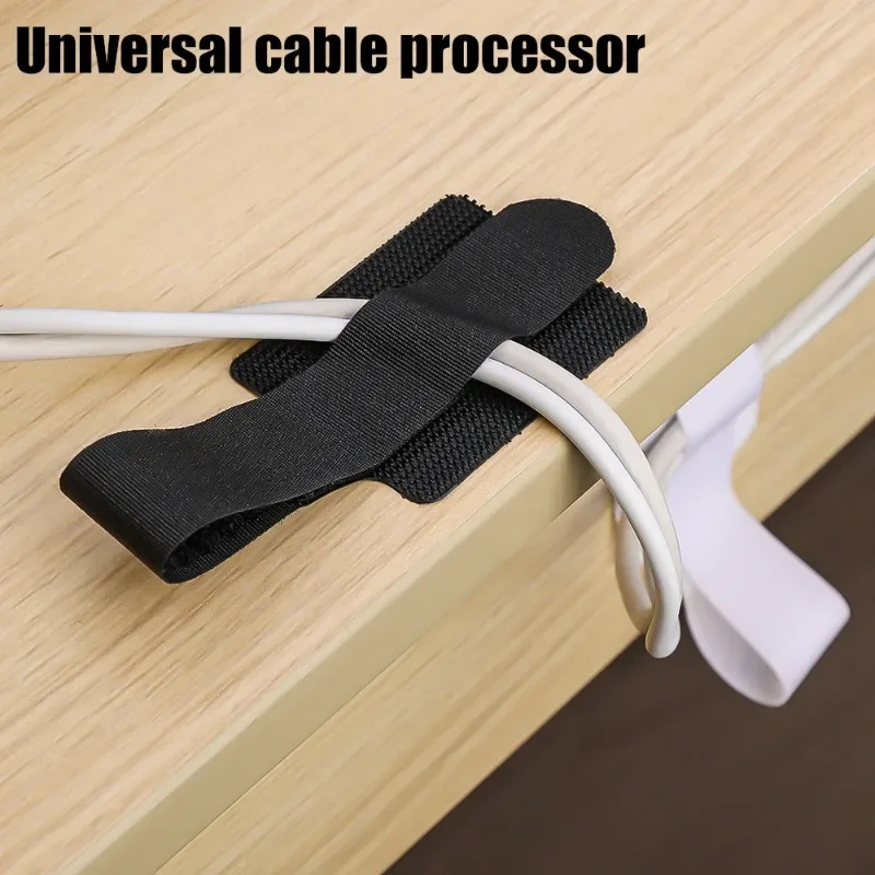 5-1Pcs Self-adhesive Cable Organizer Ties Mouse Earphones Wire Management Nylon Cable Ties Reusable Loop Hoop Tape Straps Tie