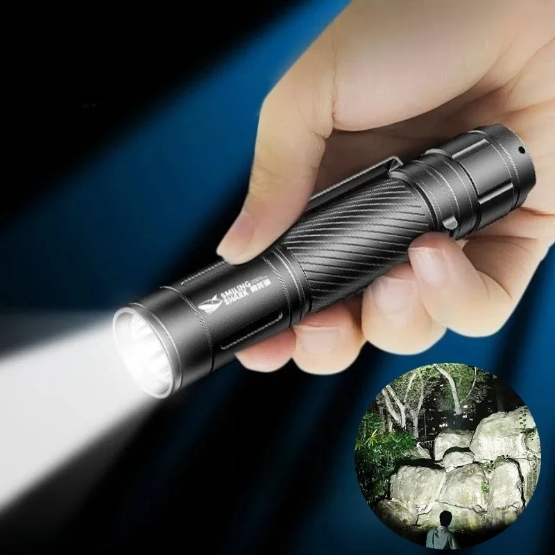 USB Rechargeable LED Flashlight Ultra Bright Portable Emergency Torch Light Outdoor Camping Household Hand Lamp