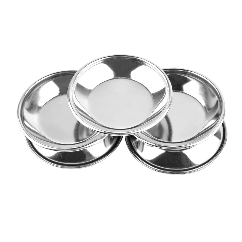 12Pcs Stainless Steel Color Paint Tray Model Toning Palette For Mixing Color, Oil, Water Based Painting 5Cm