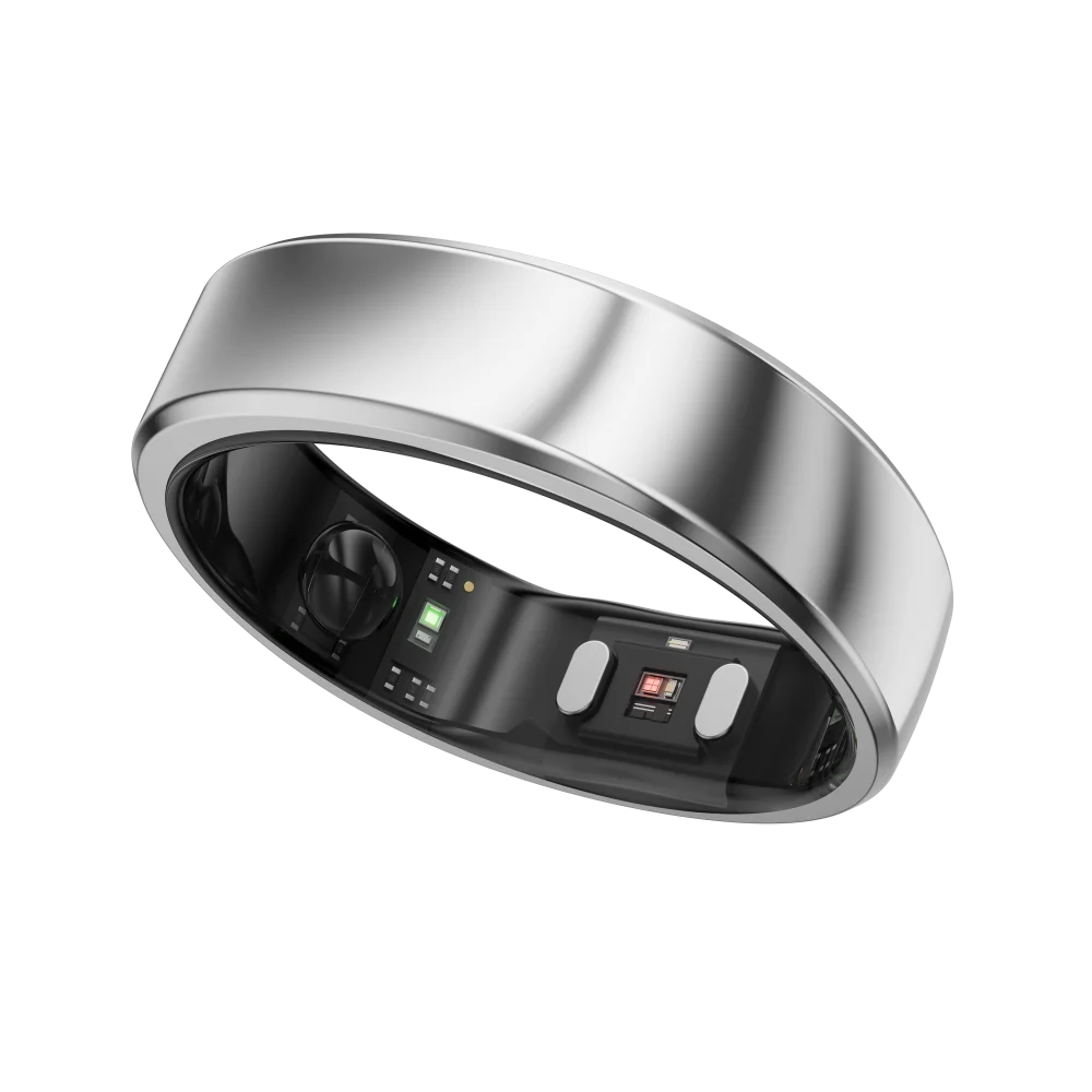 

Smart Ring App Control IP68 Heart Rate Oxygen Sleep & Period Tracking 10-Day Battery Life Red