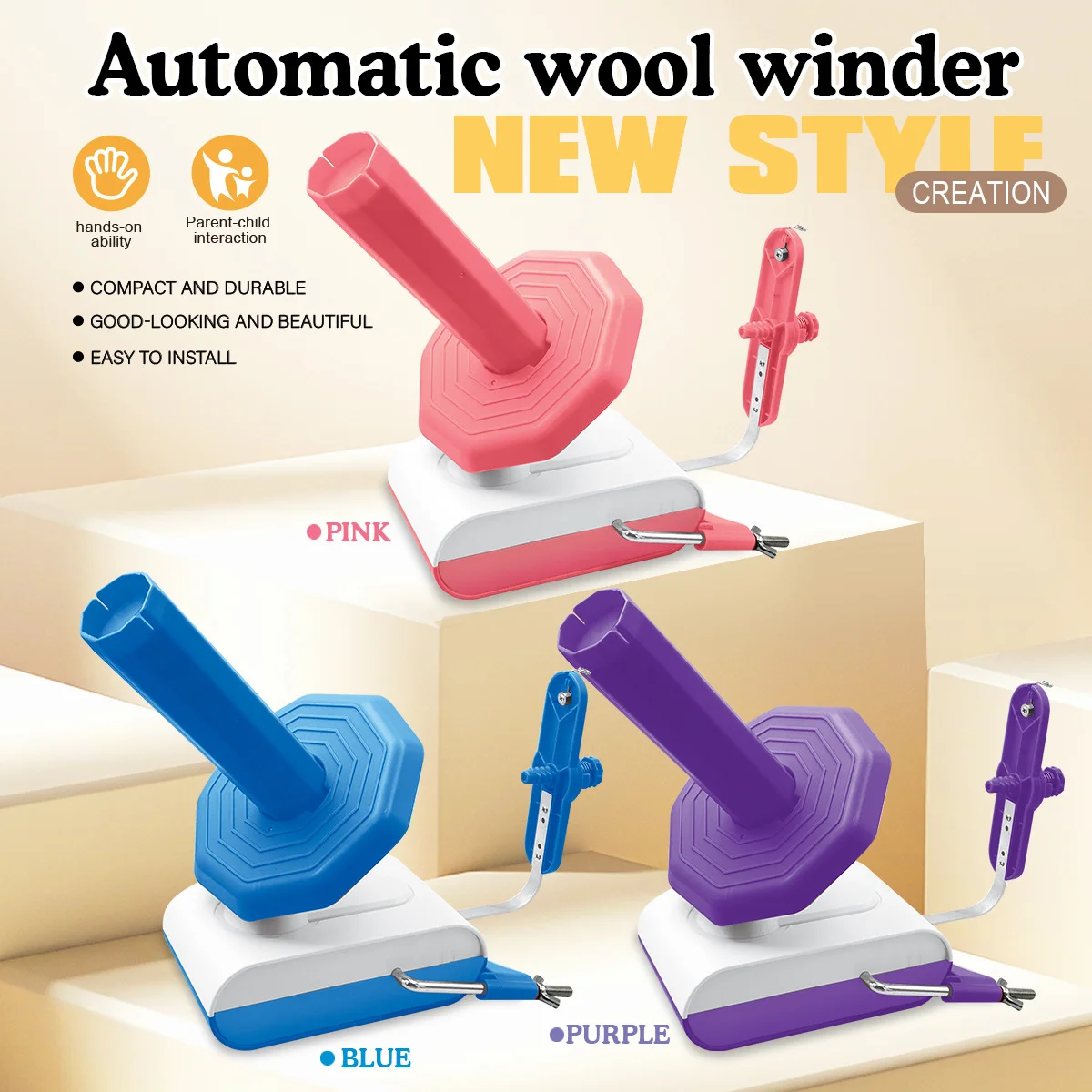 

Electric Wool Winder Wool Cluster Organizer Winder Electric Wool Knitting Electric Winder Tool