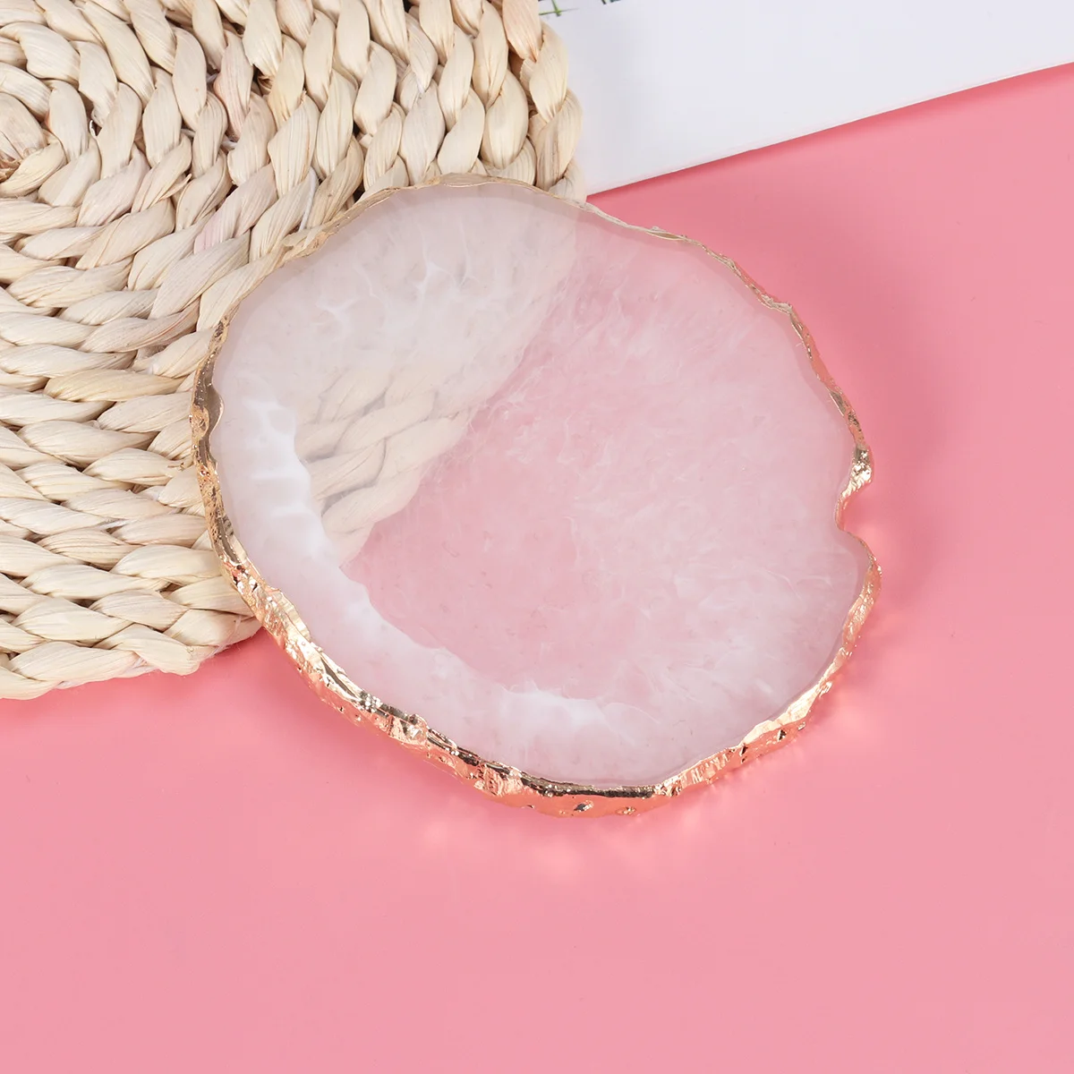 

White Resin Palette Paint Tray Bowl Shape Nail Art Mixing Blending Professional Smooth Flat Surface Easy Carry Storage