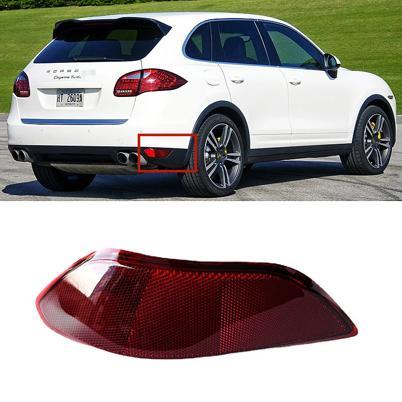 For Porsche Cayenne 2011 2012 13 2014 Rear bumper light bumper reflective decorative piece Fog lamp bumper light Car Accessories