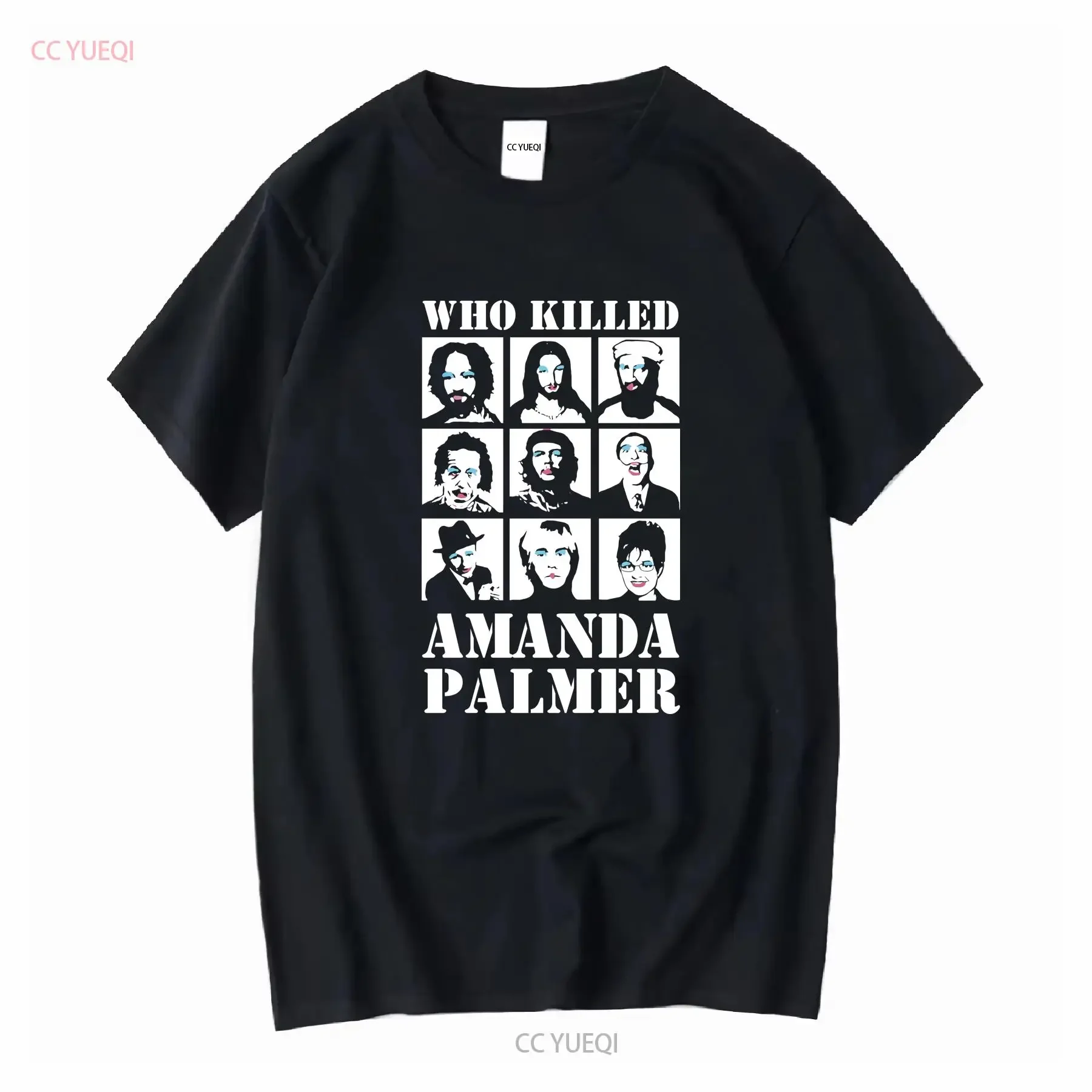 Amanda Palmer camiseta XL negro Dresden Dolls Indie Band PJ Harvey Tori Amos manga larga o corta vintage lavado Casual