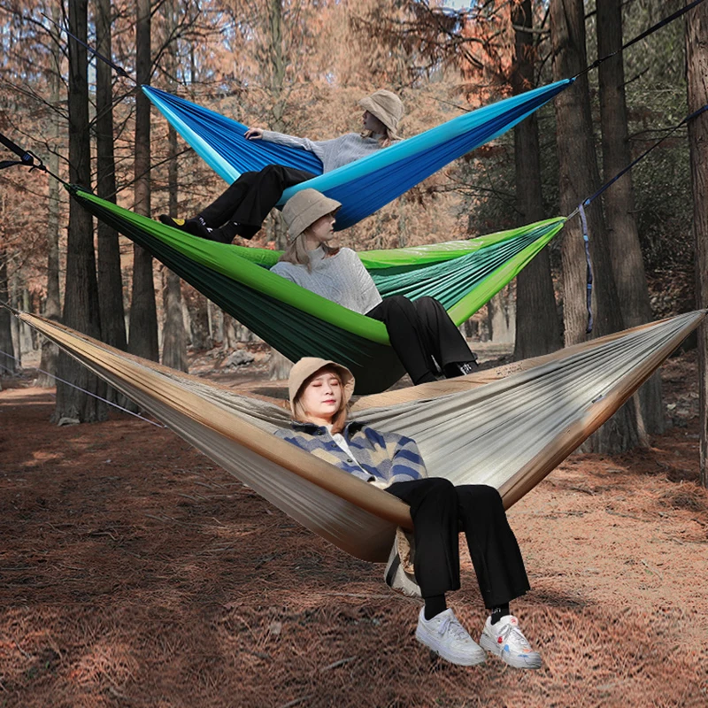 

Yoga Hammock Double inflatable hammock outdoor swing for adults and children anti-rollover outdoor camping anti-mosquito net