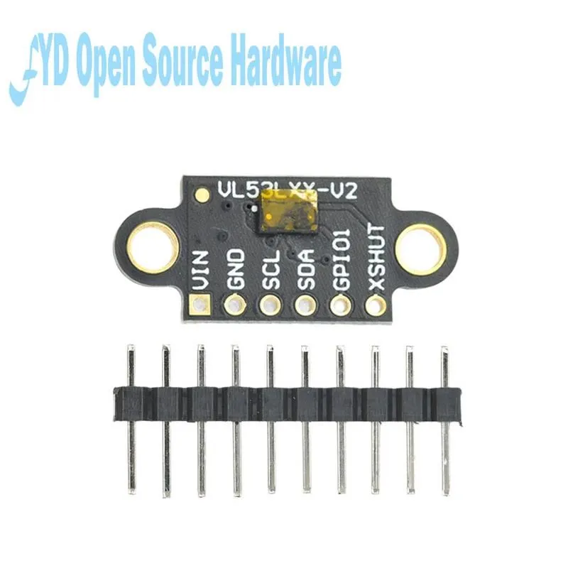 1pcs VL53L0X Time-of-Flight (ToF) Laser Ranging Sensor Breakout 940nm GY-VL53L0XV2 Laser Distance Module I2C IIC