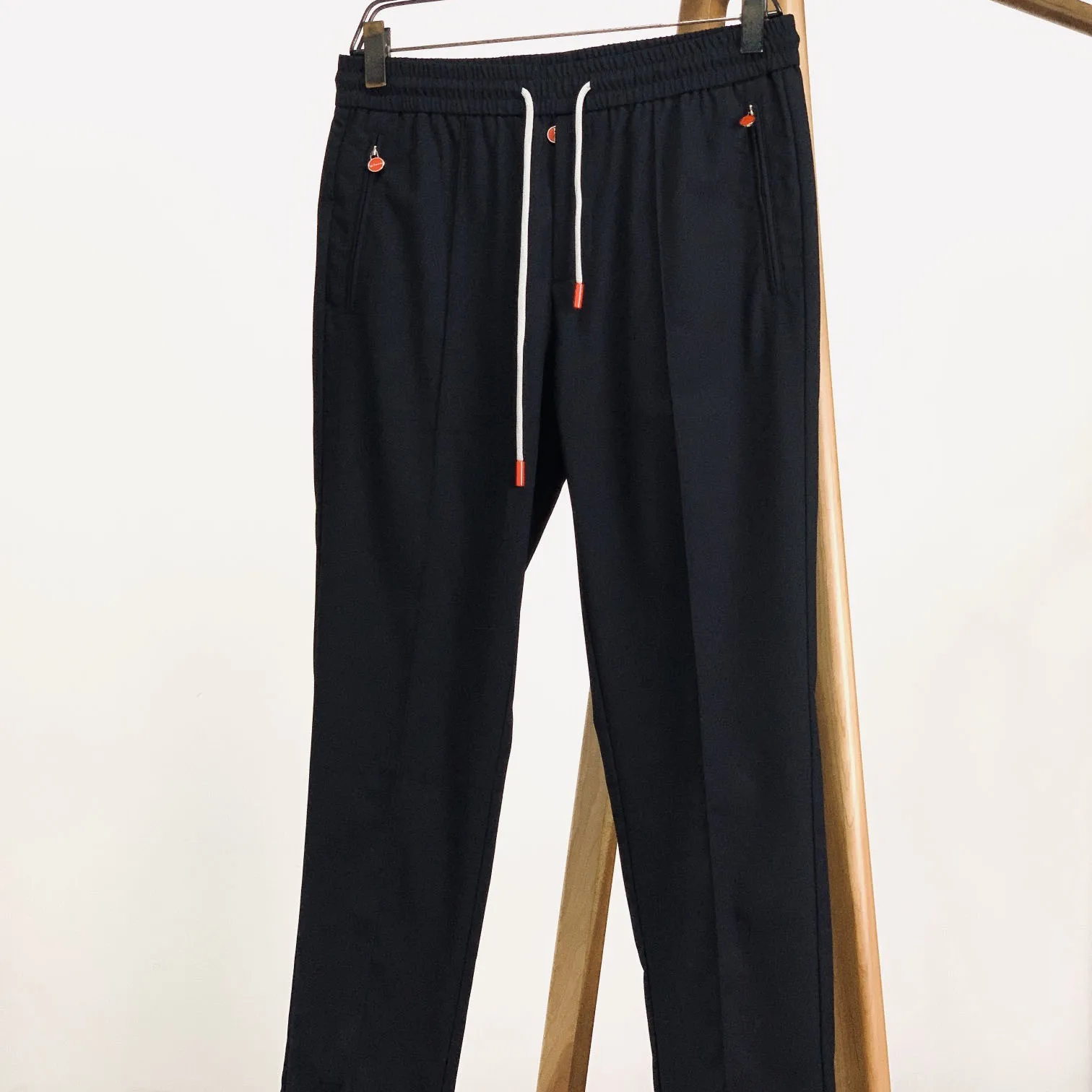 

Kiton autumn and winter new solid color casual fashion versatile elastic casual pants