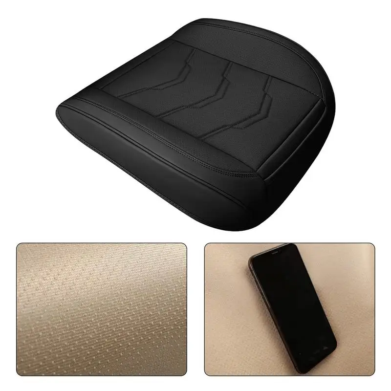 Car Front Seat Cover Vehicle Front Seat Covers Leather Cusion Pads Universal Car Seat Protectors For Sedan Minivan Racing Cars