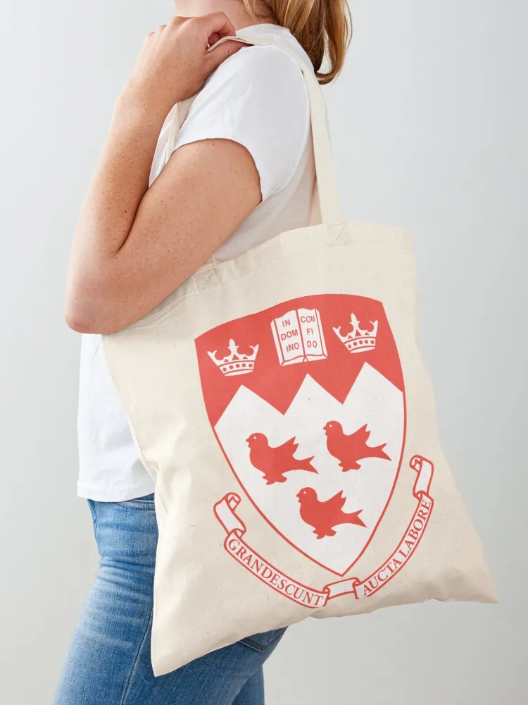 McGill University Icon Tote Bag shopping trolley bag bags luxury women canvas tote bag Canvas for women